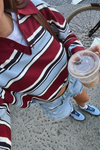 RUGBY BURGUNDY KNIT TOP