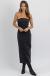 SAINT DENIM TUBE MIDI DRESS