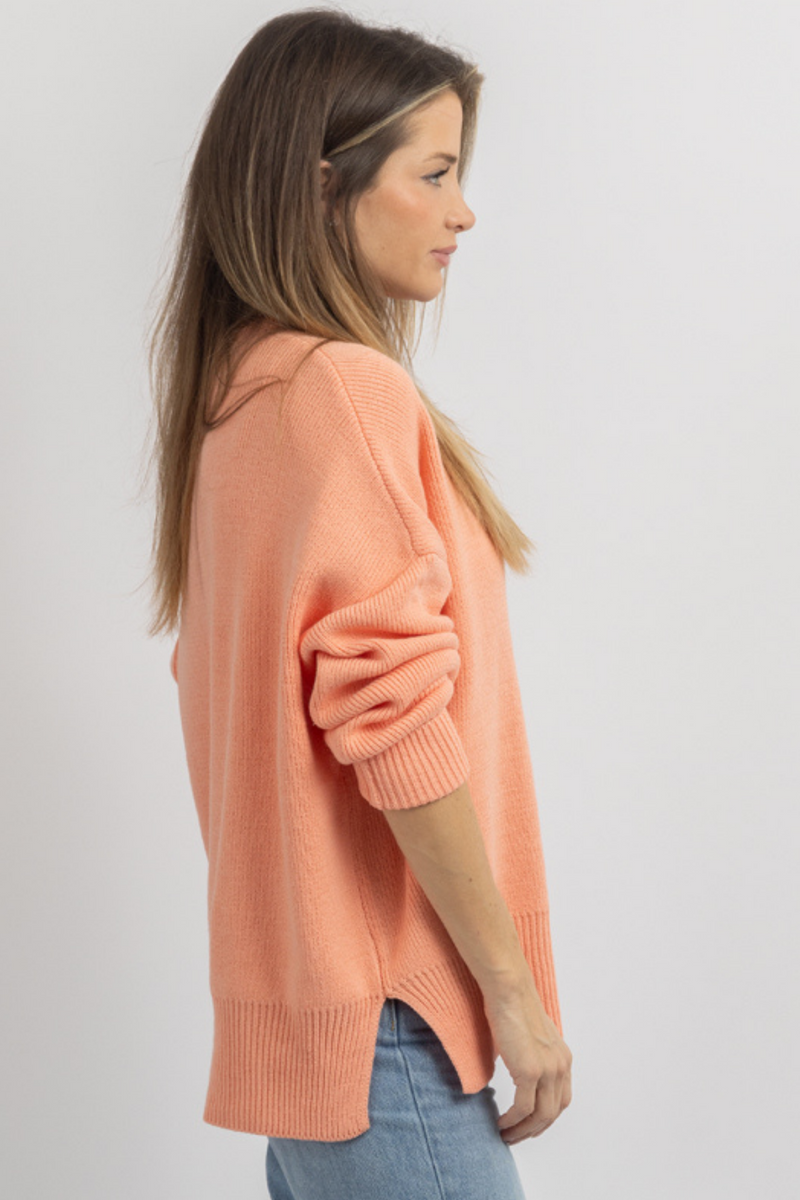 Salmon color sweater discount