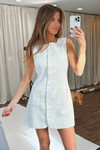 SANDY LINEN MINI DRESS