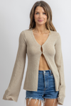 OLLIE SAND KNIT TOP
