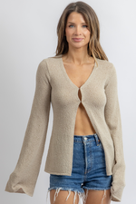 OLLIE SAND KNIT TOP