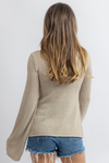 OLLIE SAND KNIT TOP
