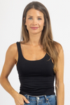 SCOOPED BLACK TOP