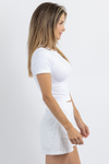 MONT BLANC WHITE SEAMLESS CROP *BACK IN STOCK*