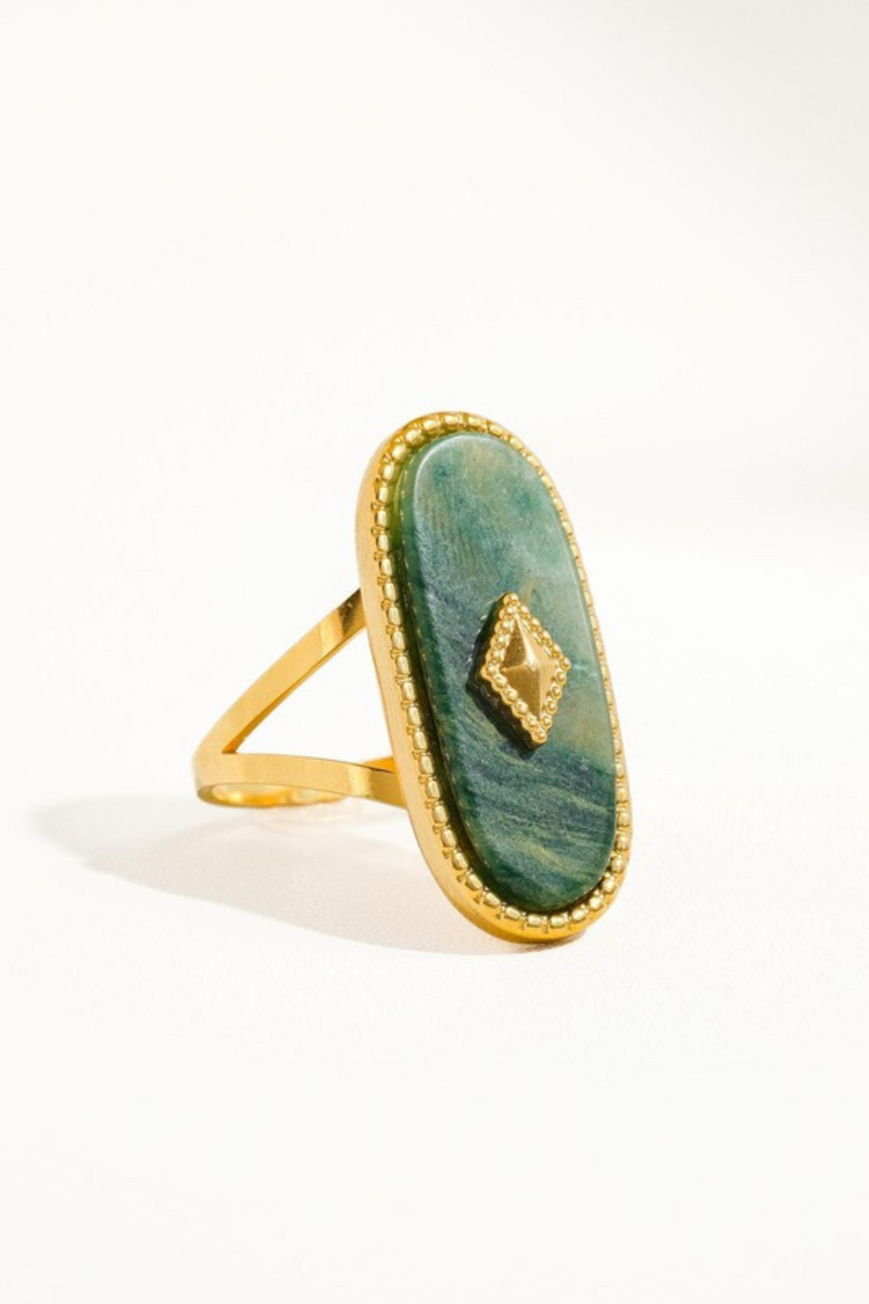 DAKOTA GREEN STONE RING