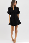 SHEA BLACK SHIRT DRESS