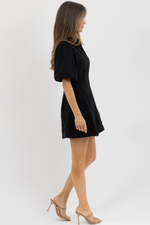 SHEA BLACK SHIRT DRESS