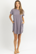 PLUM SHIFT + SHOUT MINI DRESS *RESTOCK COMING SOON*