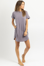 PLUM SHIFT + SHOUT MINI DRESS *RESTOCK COMING SOON*