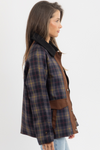 SID PLAID COLLAR JACKET