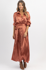 SIENNA ROSE BELTED MIDI DRESS