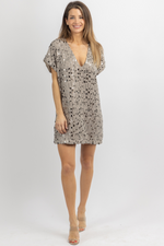 DOVE FROSTED MINI DRESS