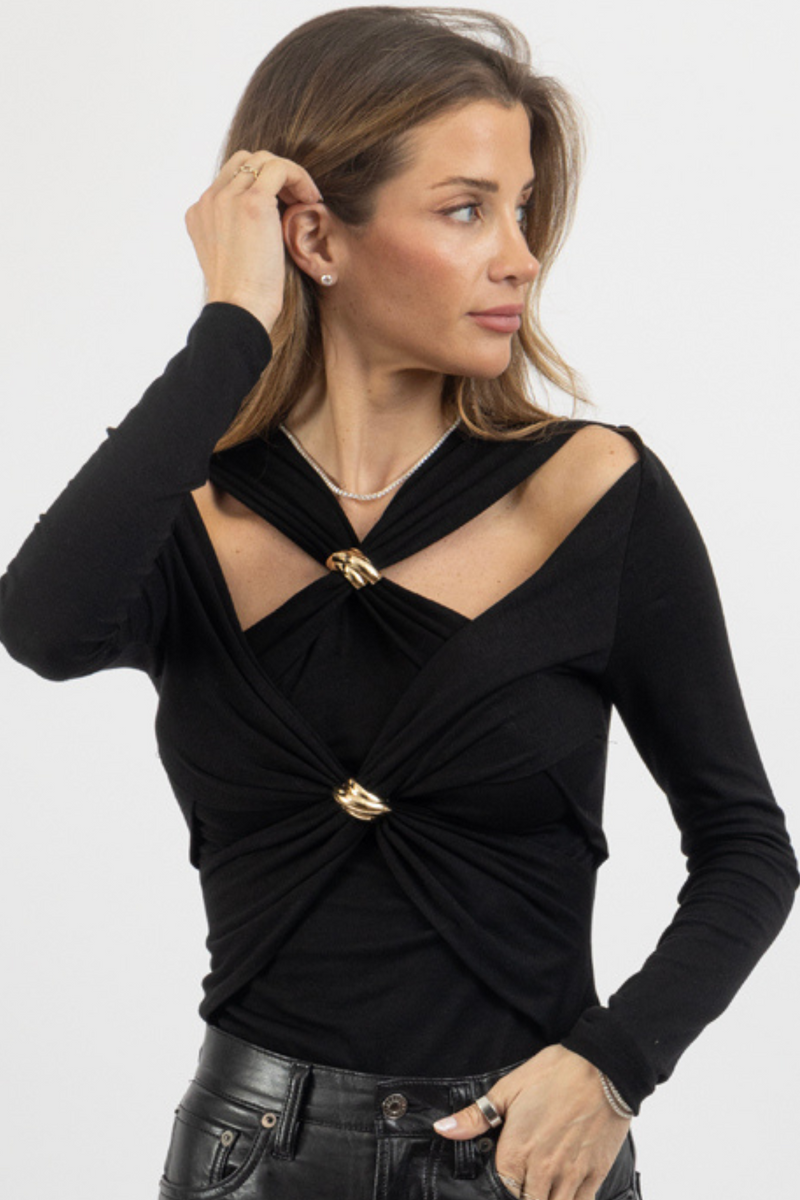 SLOANE GOLD RING TOP