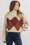 SONOMA BURGUNDY TURTLENECK SWEATER