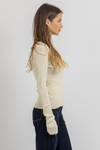 DARCIE SPLIT KNIT TOP