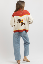 STAGECOACH RED ZIP KNIT