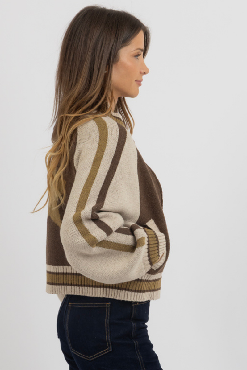 ADRIANA ZIP UP CARDIGAN