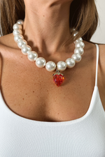 STRAWBERRY BAUBLE NECKLACE