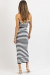 PARKER STRIPED MIDI DRESS