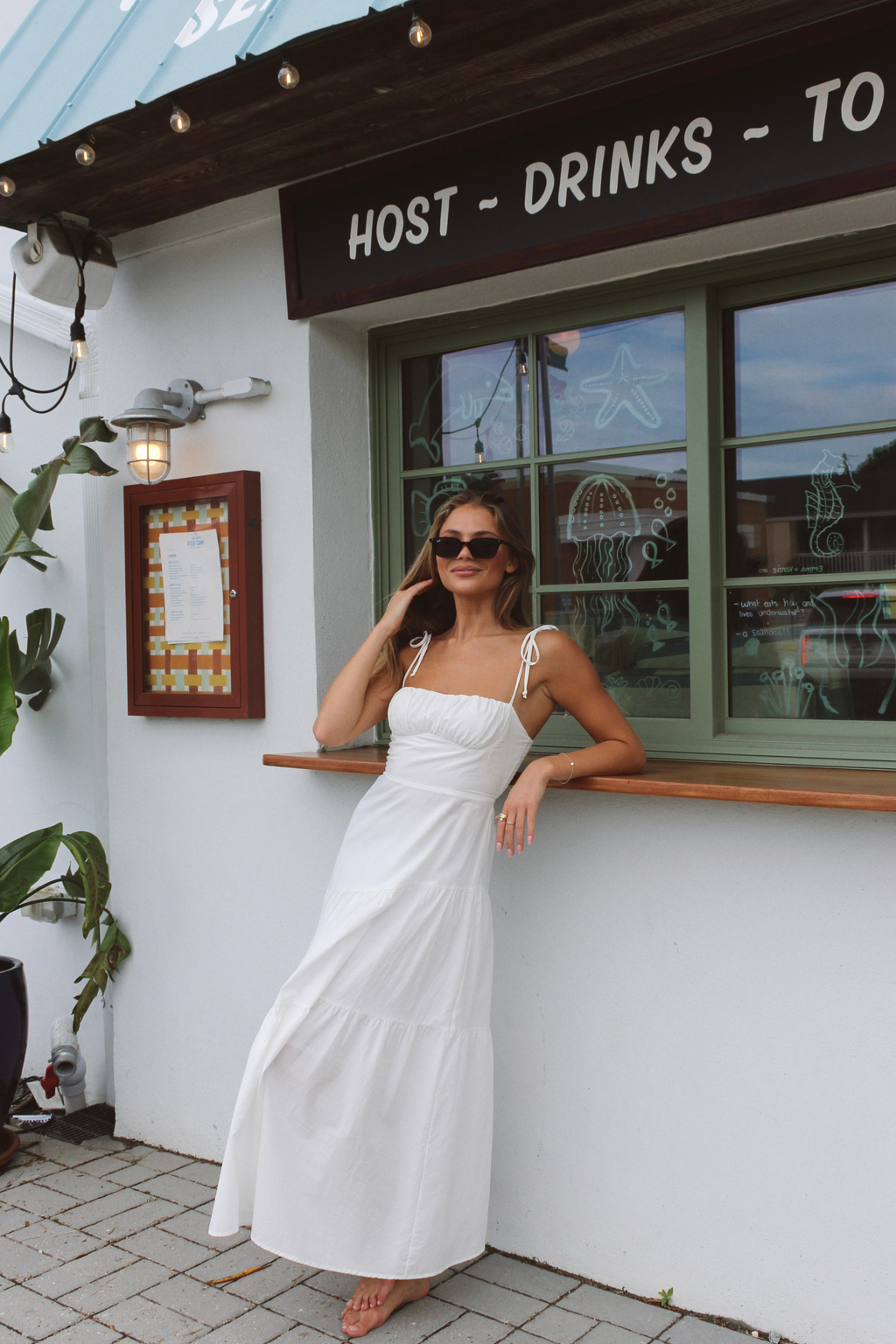 SUNNY WHITE SMOCK DRESS *BACK IN STOCK*