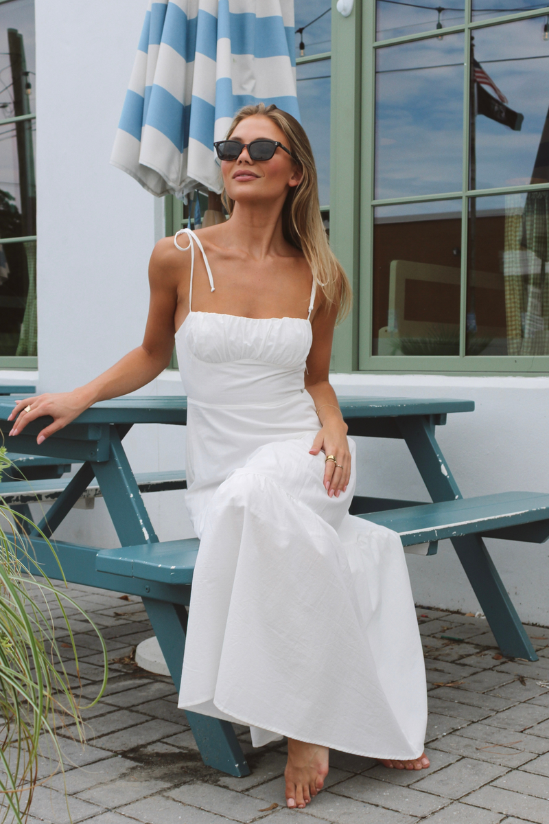 SUNNY WHITE SMOCK DRESS *BACK IN STOCK*