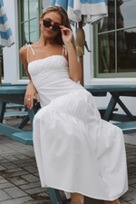SUNNY WHITE SMOCK DRESS *BACK IN STOCK*