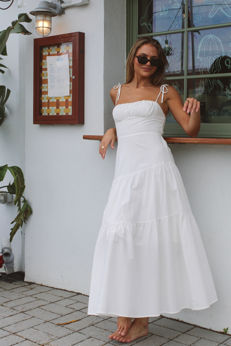 SUNNY WHITE SMOCK DRESS *BACK IN STOCK*