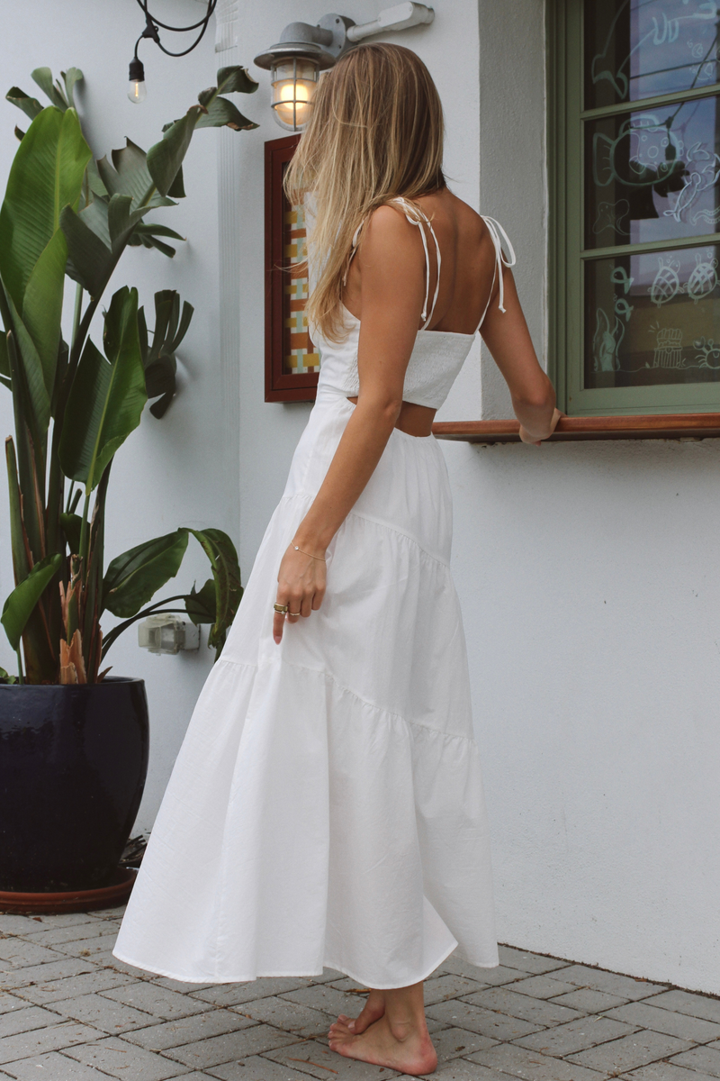 SUNNY WHITE SMOCK DRESS *BACK IN STOCK*