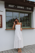 SUNNY WHITE SMOCK DRESS *BACK IN STOCK*
