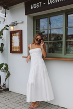 SUNNY WHITE SMOCK DRESS *BACK IN STOCK*