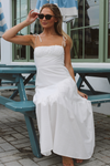 SUNNY WHITE SMOCK DRESS *BACK IN STOCK*
