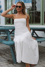 SUNNY WHITE SMOCK DRESS *BACK IN STOCK*