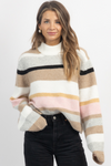HARBOR PINK STRIPED SWEATER