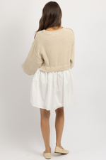 ISA COMBO SWEATER DRESS