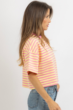 TAY PINK CROP TEE
