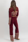 TEAGAN BURGUNDY PANT SET