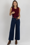 INDIGO DENIM WIDE LEG JEAN