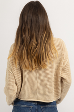 USA BEIGE KNIT SWEATER