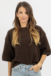 VAIL BROWN KNIT TOP