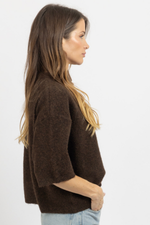 VAIL BROWN KNIT TOP