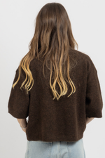 VAIL BROWN KNIT TOP
