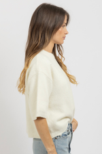 VAIL IVORY KNIT TOP