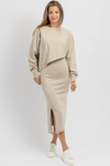 VALENTINA BEIGE KNIT SKIRT SET *BACK IN STOCK*