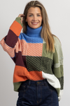 VANCOUVER MULTI-PATCHWORK KNIT SWEATER