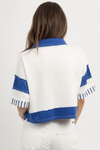 VARSITY BLUES STRIPED TOP