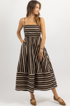 VERONICA STRIPED MAXI DRESS