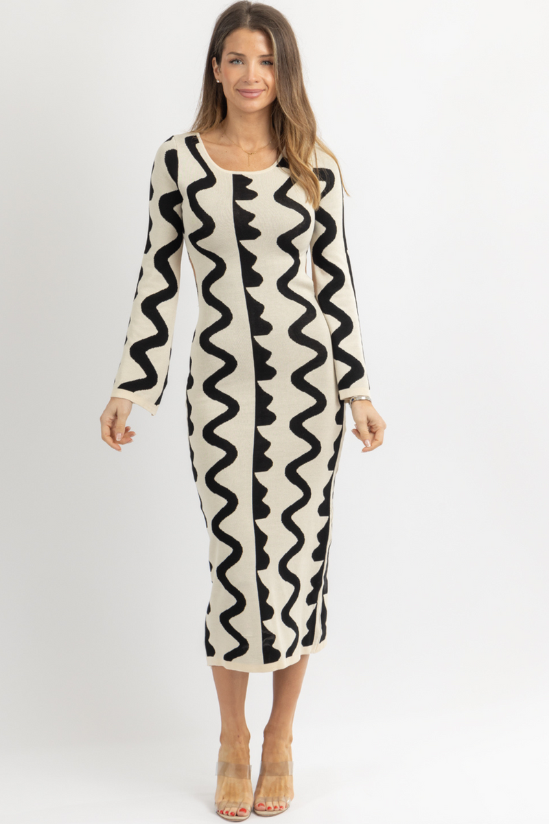 WAVY KNIT MAXI DRESS L'ABEYE WAVY KNIT MAXI DRESS L'ABEYE