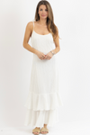 SOLAR TIE STRAP WHITE DRESS