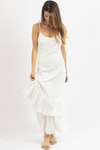 SOLAR TIE STRAP WHITE DRESS